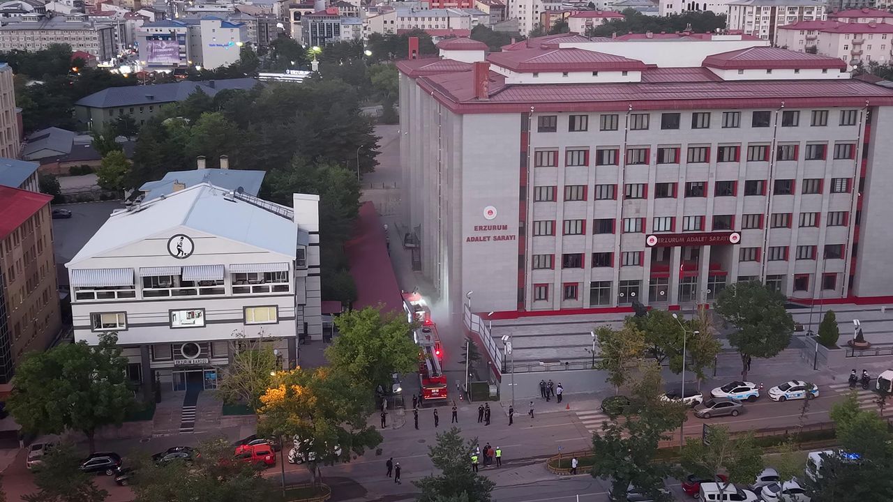 Erzurum Adliye yangını