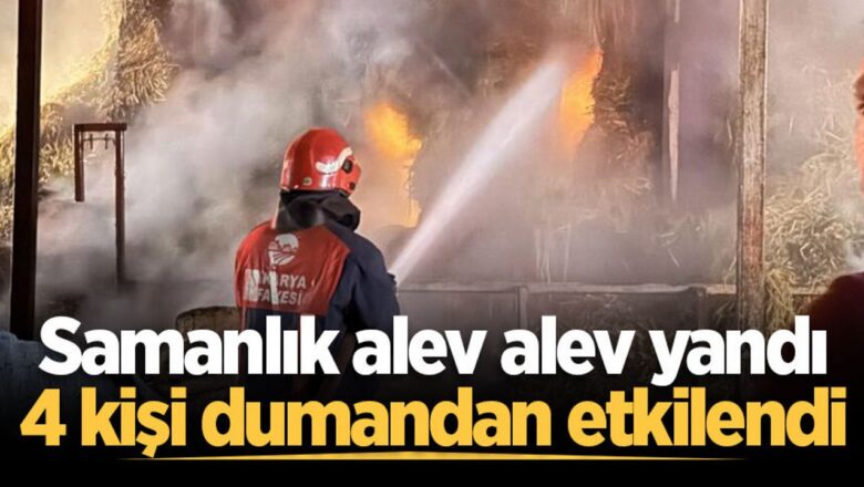 samanlık yangını